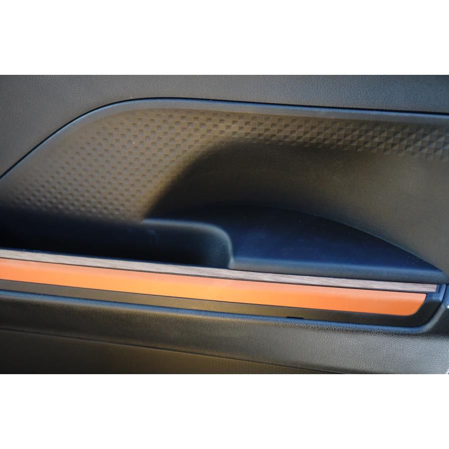 ダイハツ タントファンクロス ウォールナット パワーウインドウスイッチパネル 天然木ステッカー リアルウッド 突板 | タント | 05