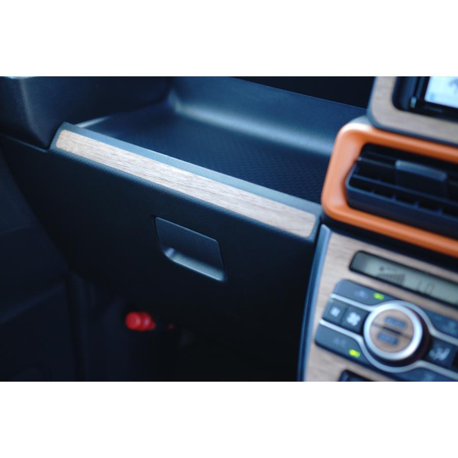 ダイハツ タントファンクロス ウォールナット インパネ 天然木ステッカー リアルウッド 突板 | タント | 05