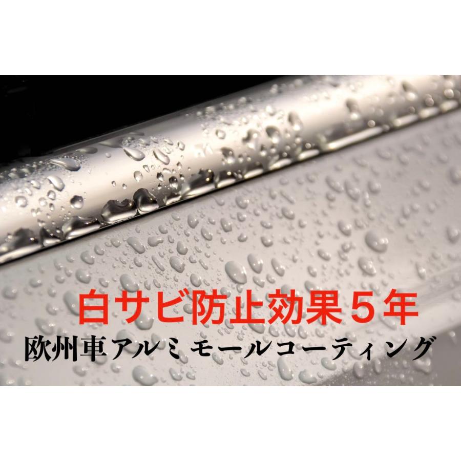欧州車 アルミ モール 白サビ除去 鏡面仕上げ 艶出し & 白サビ防止