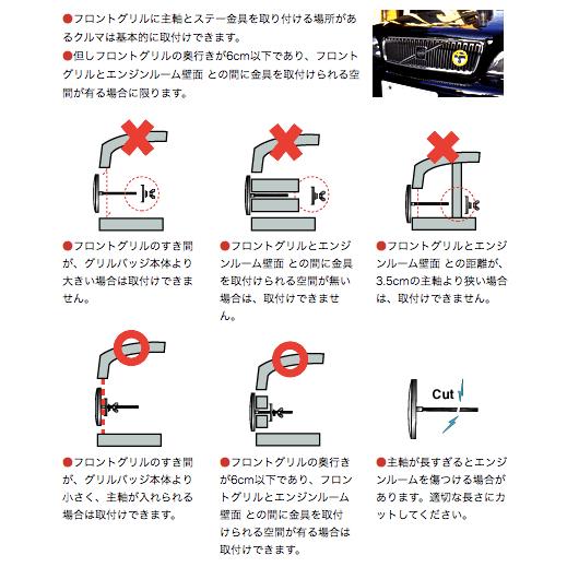 ワールドフラッグ ナチュラルカラー グリルバッジ 5カ国 真鍮クロームメッキ 仕上げ  ボルボ・カーズ採用品 ミューズ muse |  | 12