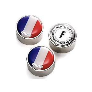 ワールドフラッグ ナンバープレートマーク シルバー 7カ国8種 ボルボ・カーズ採用品 ミューズ muse |  | 04