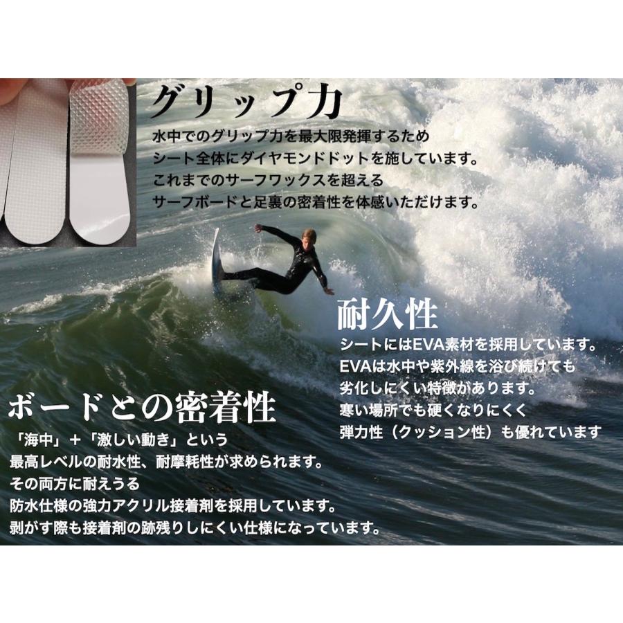 ノーワックス サーフボードすべり止め Ecology Grip 24枚set フロント