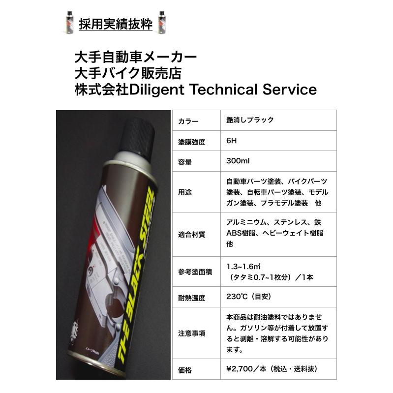 ホイール塗装に最適！とにかく剥がれない艶消ブラック塗料！《ガラスコーティング並みの塗膜強度》　徳用４本セット【送料１本分！】 |  | 02