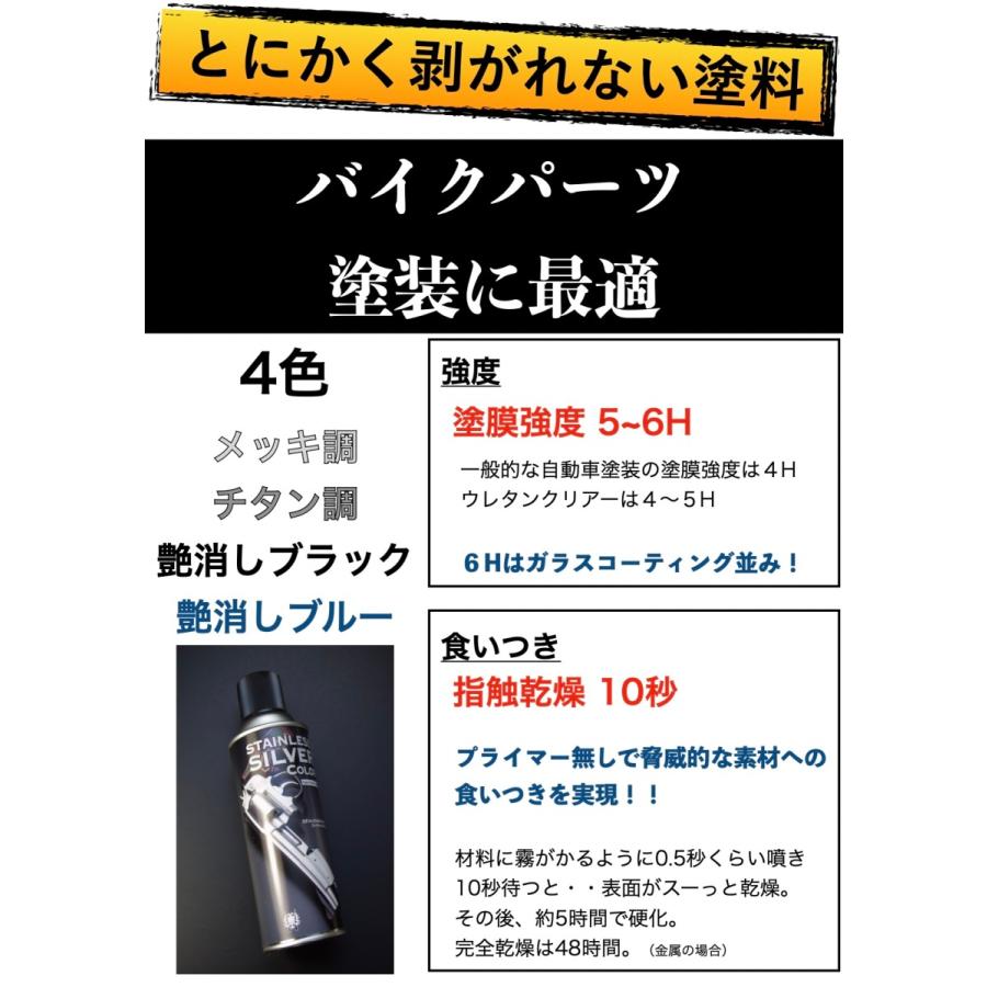 バイク塗装に最適 とにかく剥がれない スプレー 塗料 3本セット送料1