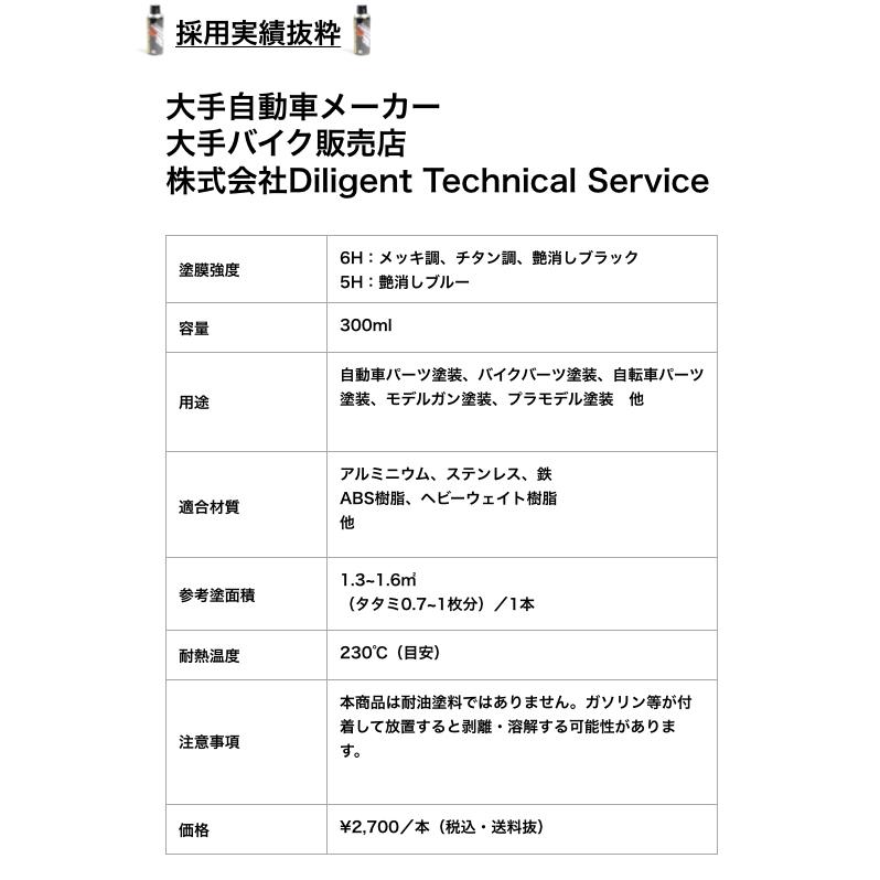 とにかく剥がれない スプレー 塗料 自動車・バイクパーツ塗装に最適 ホイール エアロ メッキ クローム つや消し 艶消し 高耐久 耐久 耐熱｜borderless88｜10