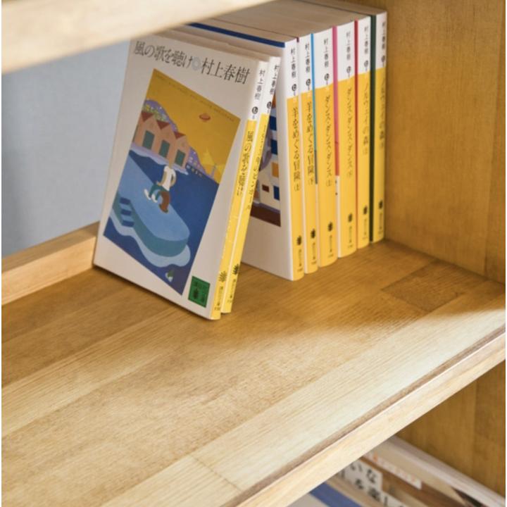 天然木 オープンシェルフ チェスト キャビネット 高さ77cm×幅40cm