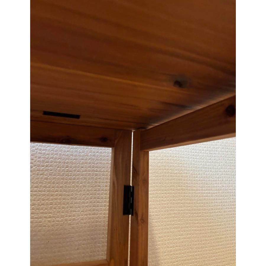 天然木 折り畳みテーブル 完成品(組み立て無し) ヴィンテージ 職人