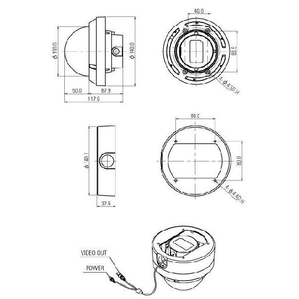 デイナイトドーム型防犯カメラ |  | 02