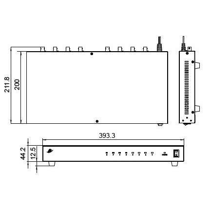 AHD／TVI／CVBS対応マルチ電源重畳装置（8ch用受信機） |  | 02