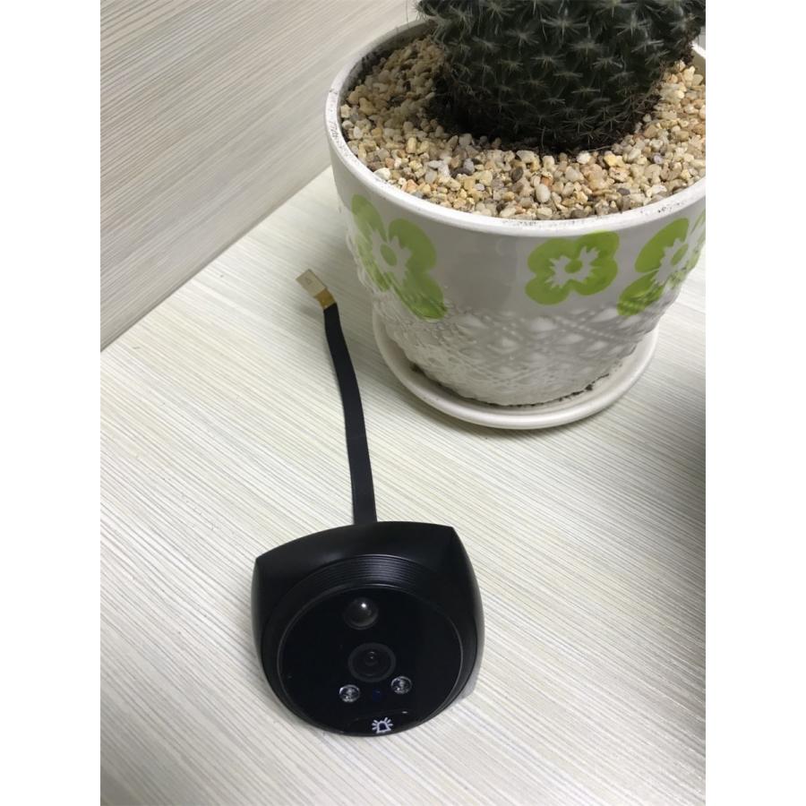 SDカード録画 ドアスコープカメラ 人感センサーで自動録画 暗視機能 マイク付き、モニターで録画データを再生 |  | 04