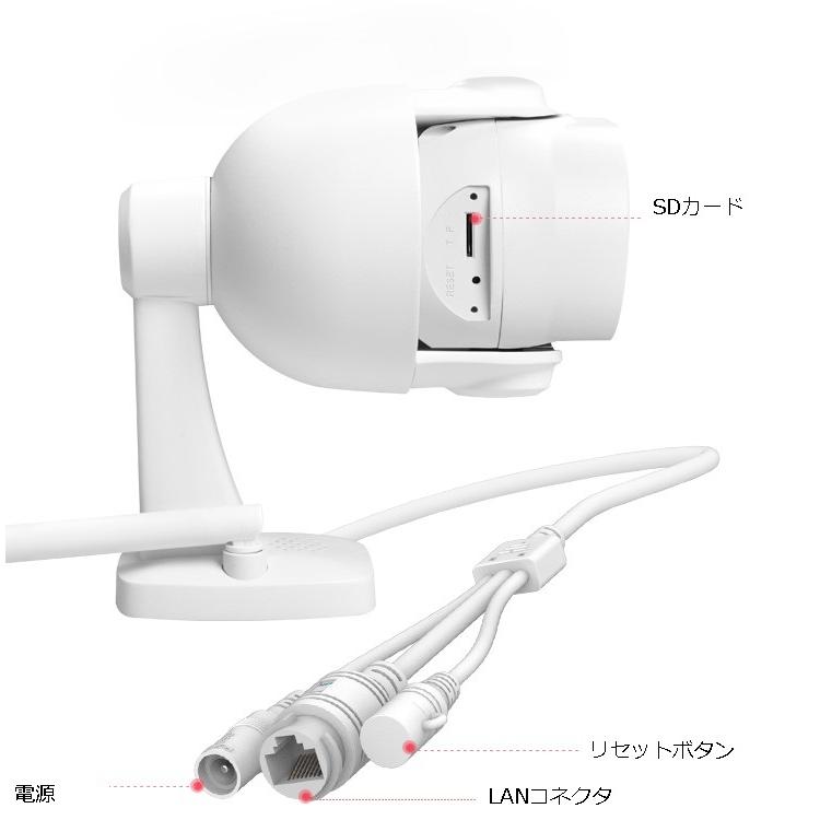 有線/無線LAN対応PTZスマートセキュリティカメラ |  | 06