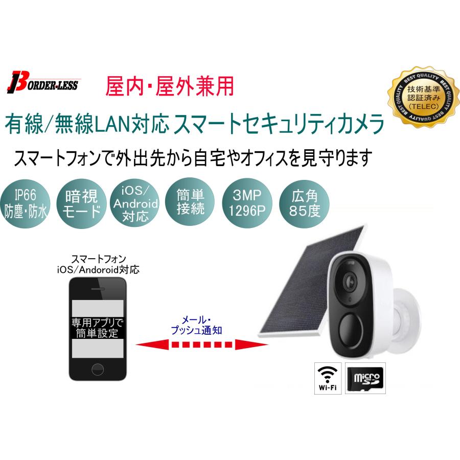 ソーラーパネル式スマートセキュリティカメラ |  | 02