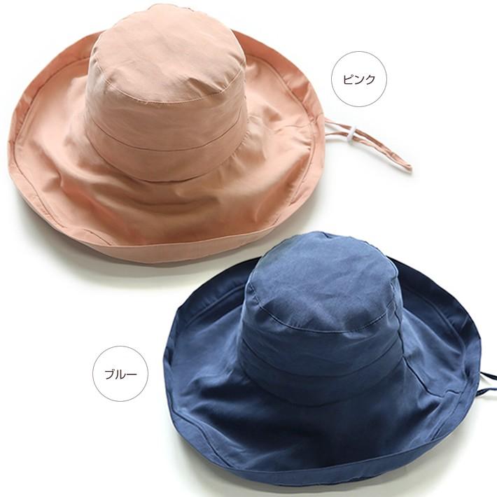 帽子 レディース UVカット つば広 折りたたみOK 大きいサイズ 春 夏 秋 冬 ハット サイズ調整可能 おしゃれ 可愛い サファリハット 紫外線 日よけ あご紐つき |  | 04