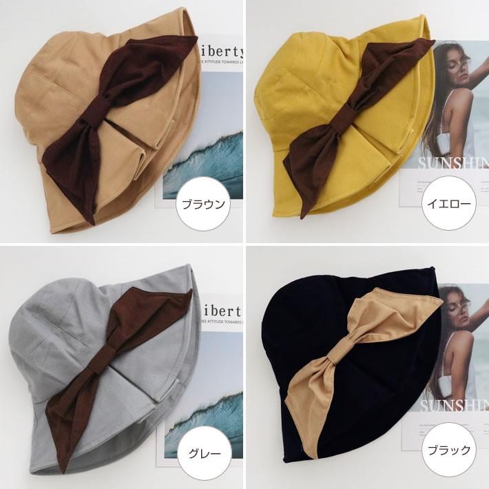 帽子 リボン付き レディース UVカット つば広 折りたたみOK 大きいサイズ 春 夏 秋 冬 ハット サイズ調整可能 おしゃれ 可愛い サファリハット 紫外線 日よけ |  | 10