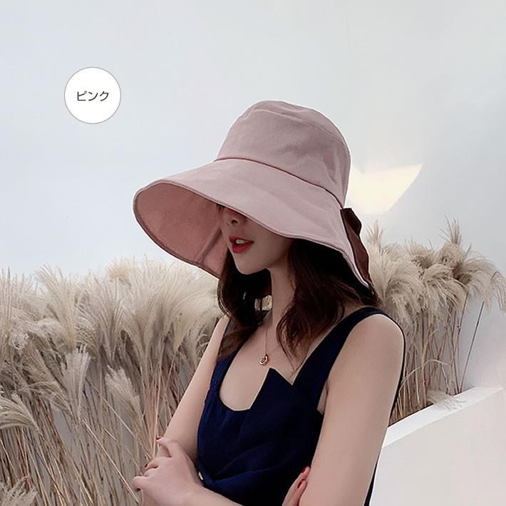 帽子 リボン付き レディース UVカット つば広 折りたたみOK 大きいサイズ 春 夏 秋 冬 ハット サイズ調整可能 おしゃれ 可愛い サファリハット 紫外線 日よけ |  | 08