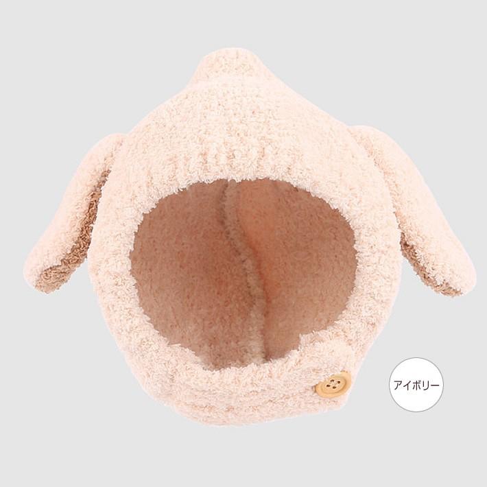 子供用 アニマルフードのニット帽 耳付き もこもこ耳 ベビーニット帽 兎耳 ニットキャップ スヌード キッズ ベビーかわいい 秋 冬 男の子 女の子 送料無料 |  | 01