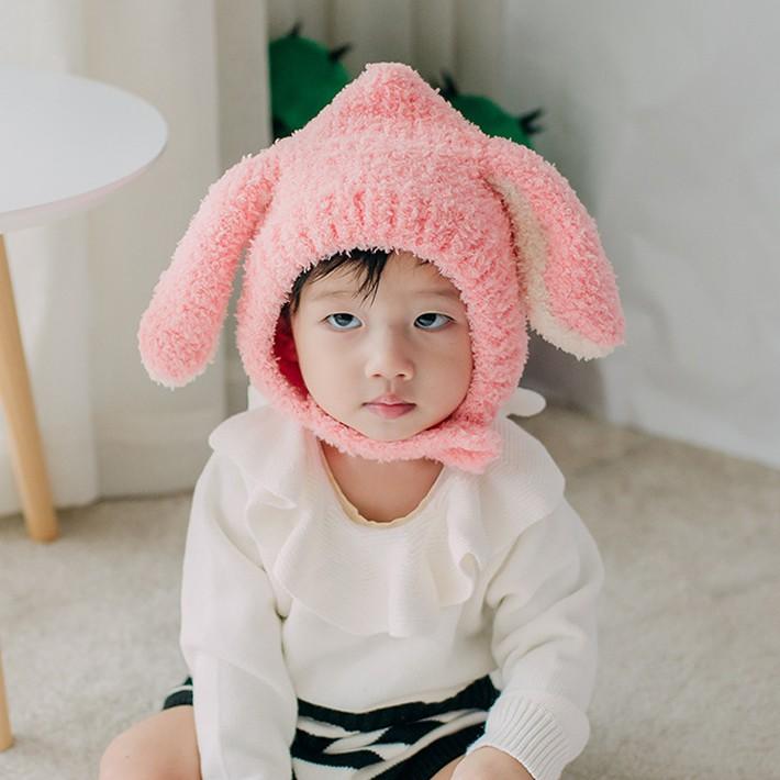 子供用 アニマルフードのニット帽 耳付き もこもこ耳 ベビーニット帽 兎耳 ニットキャップ スヌード キッズ ベビーかわいい 秋 冬 男の子 女の子 送料無料 |  | 04