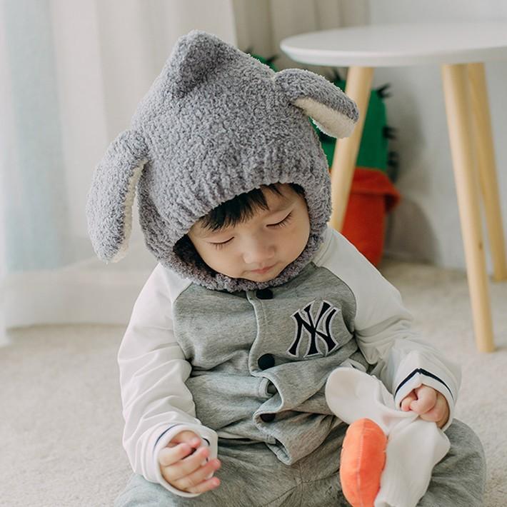 子供用 アニマルフードのニット帽 耳付き もこもこ耳 ベビーニット帽 兎耳 ニットキャップ スヌード キッズ ベビーかわいい 秋 冬 男の子 女の子 送料無料 |  | 08