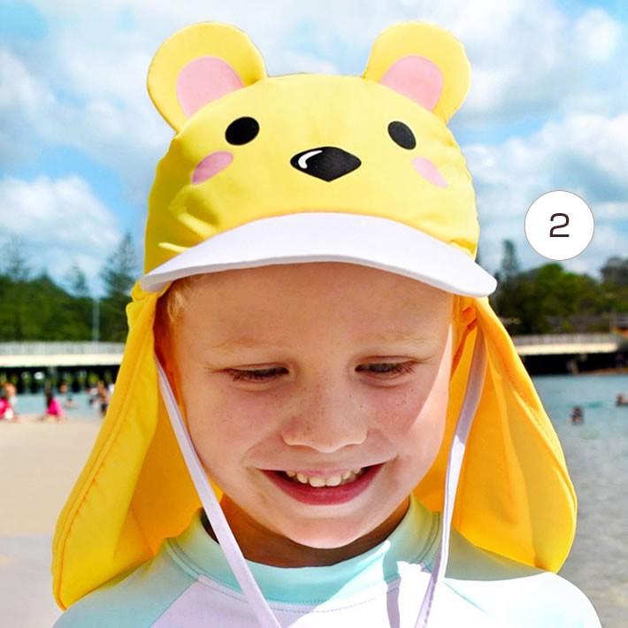 水泳帽 水泳帽子 水泳キャップ ツバ付き UVカット 紫外線対策 日よけ 帽子 キッズ 子供 キャラクター スイムキャップ ベビー【メール便送料無料 売れ筋 新商品】 |  | 02