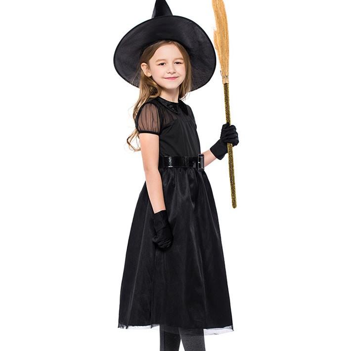 魔女 コスプレ 衣装 ハロウィン 子供 ワンピース 魔女 女の子 エレガント 魔法使い ウィッチ デビル 魔法師 仮装ドレス キッズ コスチューム cosplay 送料無料 |  | 02