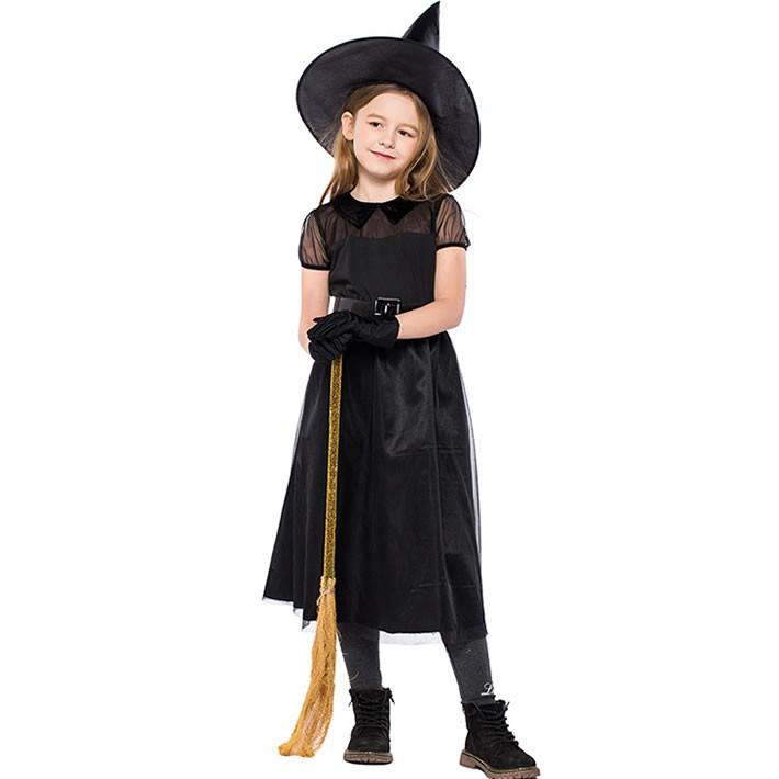 魔女 コスプレ 衣装 ハロウィン 子供 ワンピース 魔女 女の子 エレガント 魔法使い ウィッチ デビル 魔法師 仮装ドレス キッズ コスチューム cosplay 送料無料 |  | 03