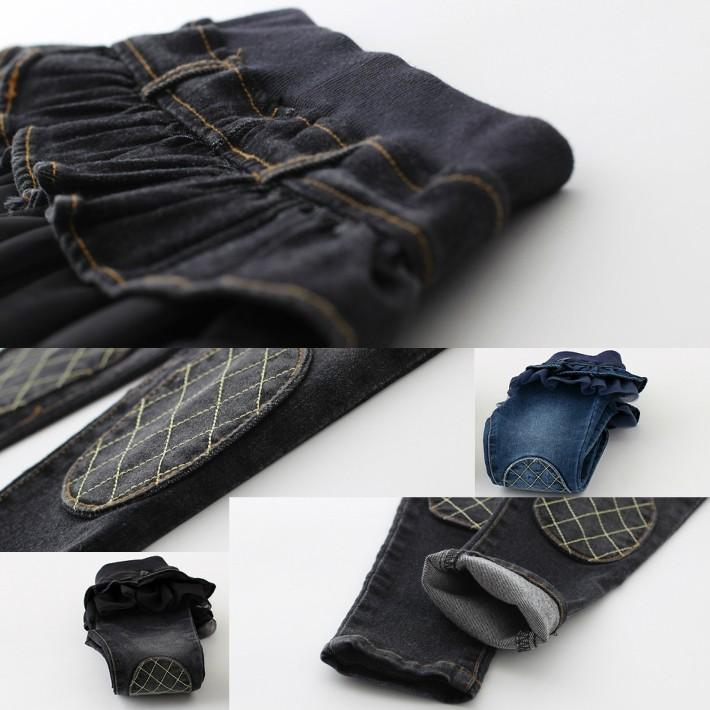 韓国子供服 ウェストフリル付き スイート風 デニムパンツキッズ ロングパンツ ジーパン 春秋冬 90cm 100cm 110cm 120cm 130cm 140cm 150cm オススメ 売れ筋 |  | 07