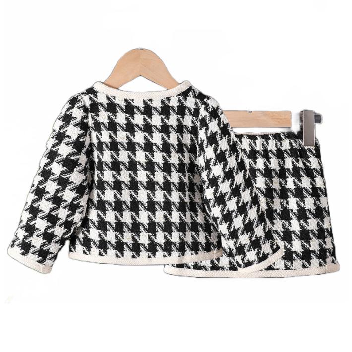 長袖トップス＆スカート 上下セット チェック柄 千鳥格子 子供服 ツイード風 セットアップ フォーマル 結婚式 通園 入園式 卒園式 入学式 卒業式 発表会 七五三 |  | 13