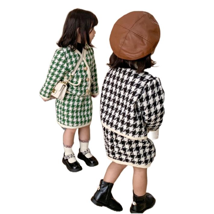 長袖トップス＆スカート 上下セット チェック柄 千鳥格子 子供服 ツイード風 セットアップ フォーマル 結婚式 通園 入園式 卒園式 入学式 卒業式 発表会 七五三 |  | 05