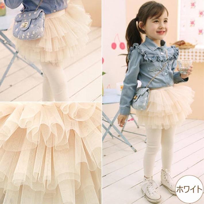 子供服 チュチュスカート付き十分丈レギンス キッズ 女の子 ワンピ かわいい 可愛い おしゃれ 売れ筋 新商品 |  | 03