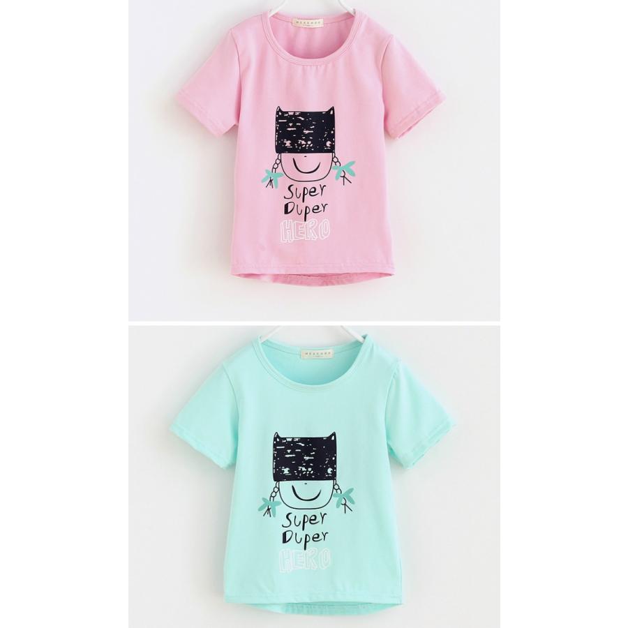 韓国子供服 選べる6タイプ 前身ごろ模様付き 半袖Tシャツ キッズ かわいい 女の子 男の子 半袖トップス アニマル ヒーロー 100cm 110cm 120cm 130cm 140cm |  | 05