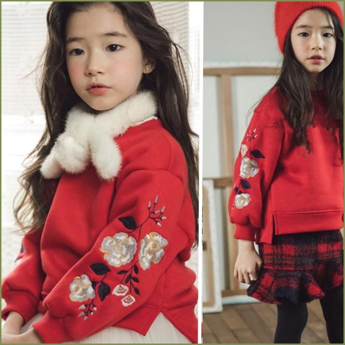 刺繍入り パフスリーブ 裏起毛トップス 袖コンシャス 袖ボリューム【売れ筋】【新商品】 |  | 04