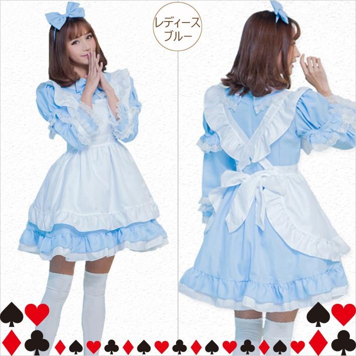 ハロウィン 仮装 子供服 ドレス 衣装 不思議の国のアリス 風コスプレ アリス 風コスチューム コスチューム 大人 コスプレ アリスドレス 風衣装 |  | 02