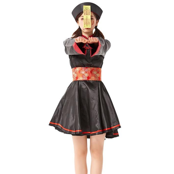 キョンシー コスプレ ハロウィン 仮装 衣装 レディース ゾンビ キョンシーガールズ 中国 妖怪 おばけ 可愛い 悪魔 チャイナ 中華 演出服 ベアルック 送料無料 |  | 03