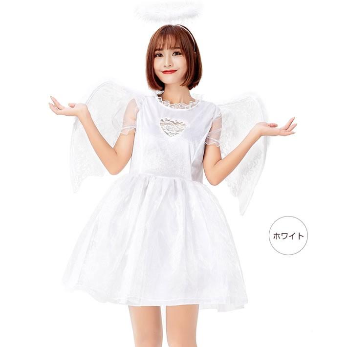 ハロウィン 悪魔 天使 コスプレ 衣装 悪魔くん 天使君 コスチューム セクシー 小悪魔 レディース デビル&エンジェル 天使と悪魔 仮装 羽根つき 送料無料 |  | 07