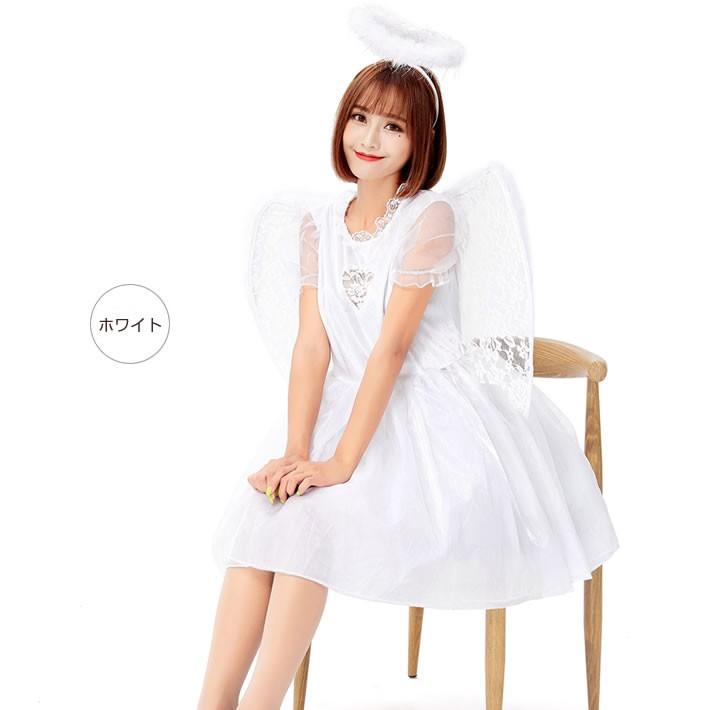 ハロウィン 悪魔 天使 コスプレ 衣装 悪魔くん 天使君 コスチューム セクシー 小悪魔 レディース デビル&エンジェル 天使と悪魔 仮装 羽根つき 送料無料 |  | 08