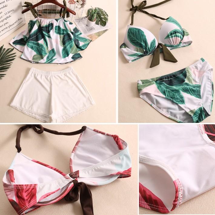 ママ 水着 体型カバー 水着 オフショルダー レディース ビキニ 4点セット ショートパンツ ショーパン 水着の上に着る服 お尻 胸 二の腕 カバーアップ Lc Sw016 Kids Heart 通販 Yahoo ショッピング