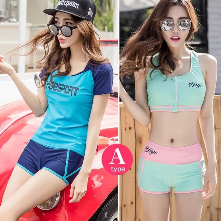 水着 体型カバー レディース ママ水着 タンキニ フィットネス水着