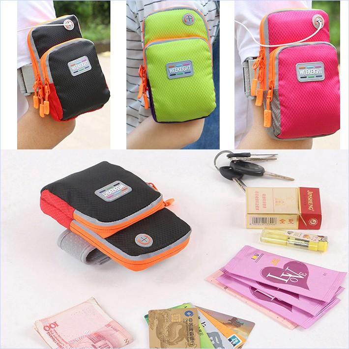 アームポーチ アームバッグ アームバンド ジョギング ウォーキング マラソン スポーツ アウトドア ボディバッグ 色鮮やか メール便 送料無料 1000円 ポッキリ |  | 05