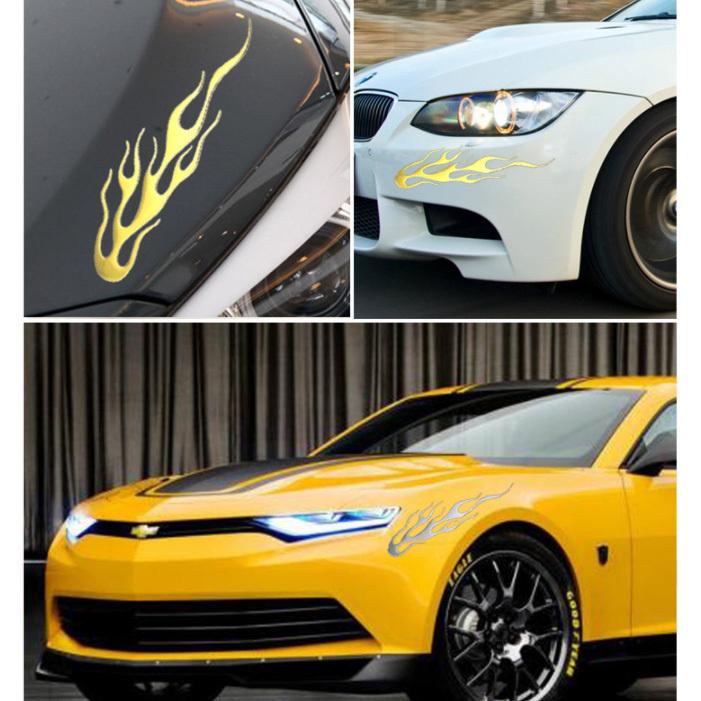 Sale 66 Off ステッカー 炎 ファイヤー 車 バイク おしゃれ デカール 傷隠し ドレスアップ カッティング シール ファイアー デコレーション 送料無料 2枚セット Aynaelda Com