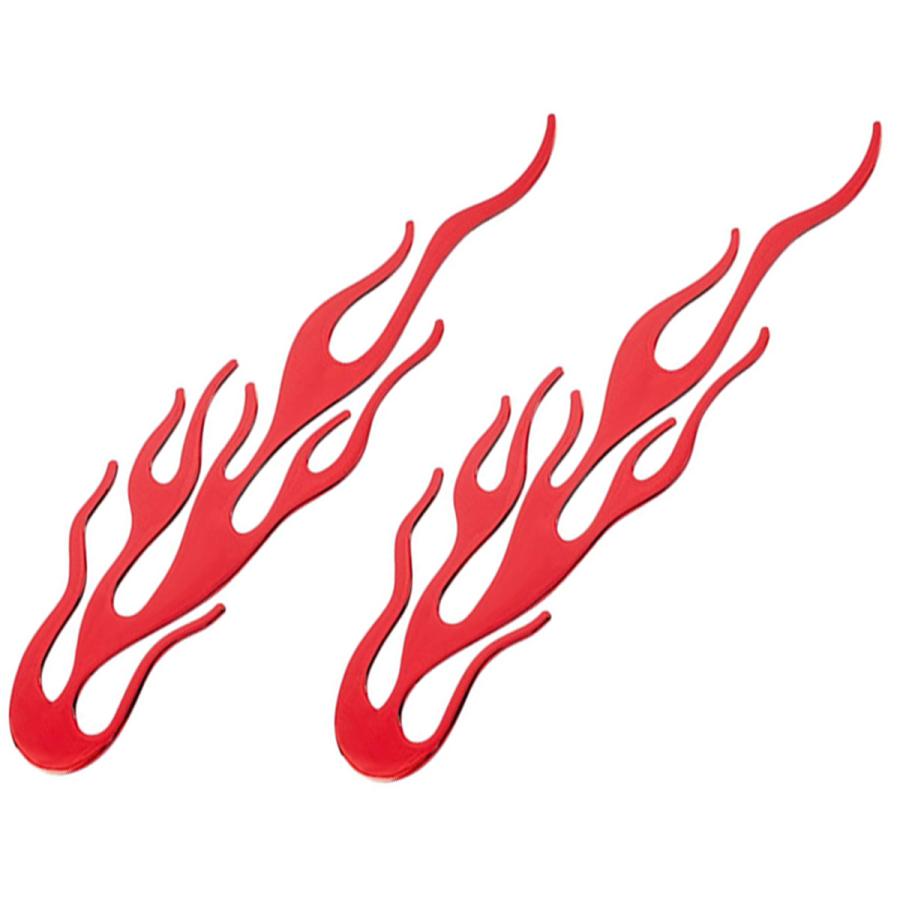 ステッカー 炎 ファイヤー 車 バイク おしゃれ デカール 傷隠し ドレスアップ カッティング シール ファイアー デコレーション 送料無料 2枚セット Gs076 Border 通販 Yahoo ショッピング