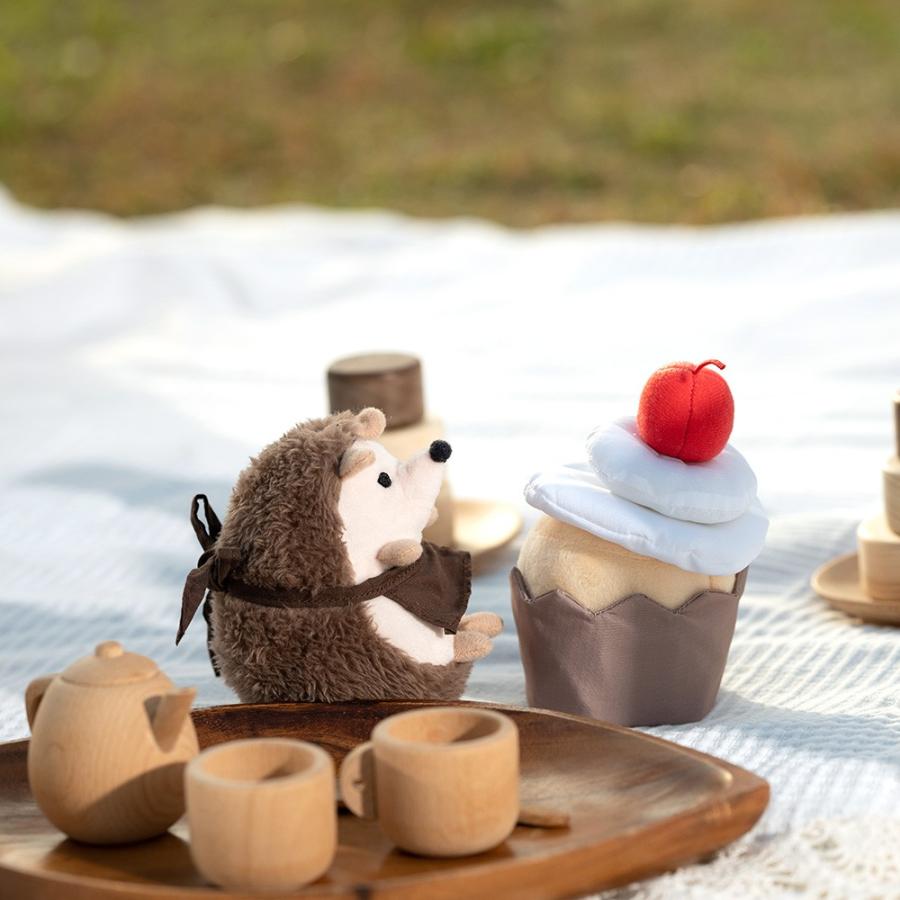 amanoppo はりねずみくんとカップケーキ あまのっぽ 絵本 えほん ぬいぐるみ おもちゃ |  | 10