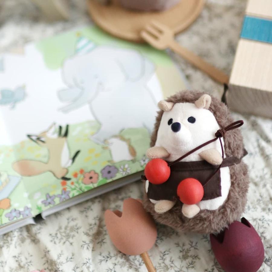 amanoppo はりねずみくんとカップケーキ あまのっぽ 絵本 えほん ぬいぐるみ おもちゃ |  | 04