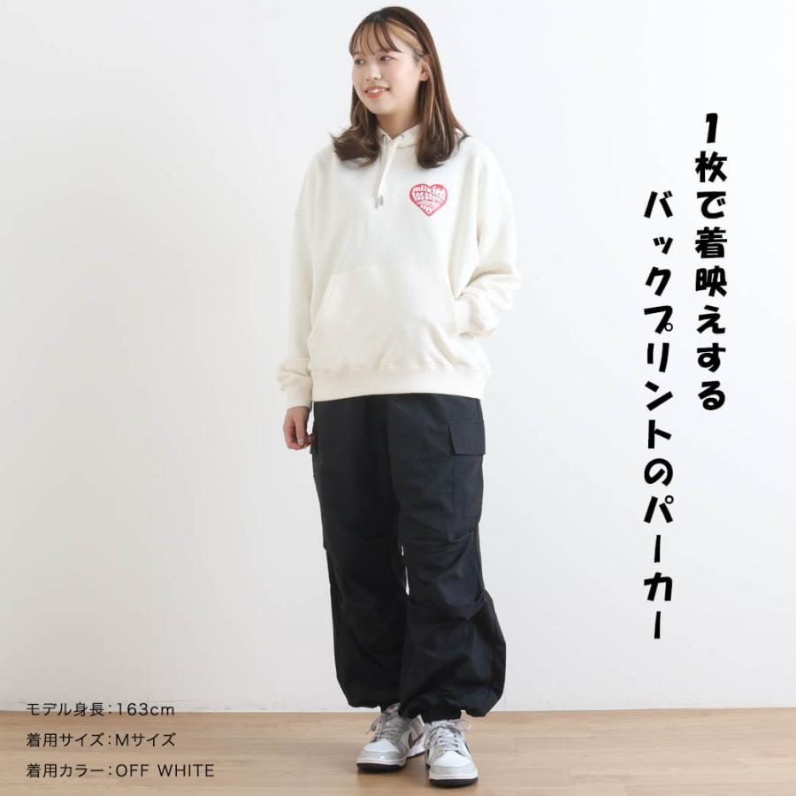 MILKFED. ミルクフェド LOGO IN HEART SWEAT HOODIE フーディー MILKFED. ミルクフェド LOGO IN HEART SWEAT HOODIE フーディー