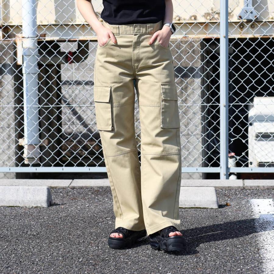 X-girl エックスガール ワイド レッグ チノ パンツ レディース