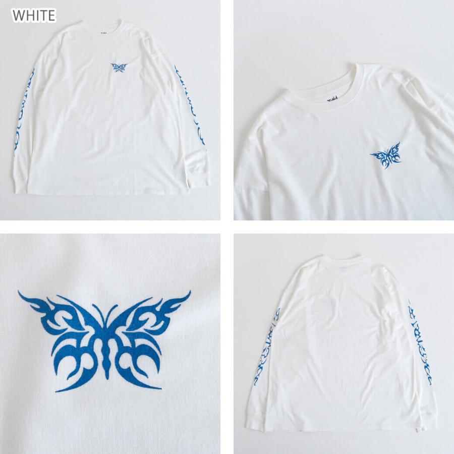 エックスガール X-girl TRIBAL BUTTERFLY L/S TEE DRESS　レディース 105233041003　トップス　Tシャツ　ワンピース　長袖　リブ　ロゴ｜bornfree-e-shop｜07