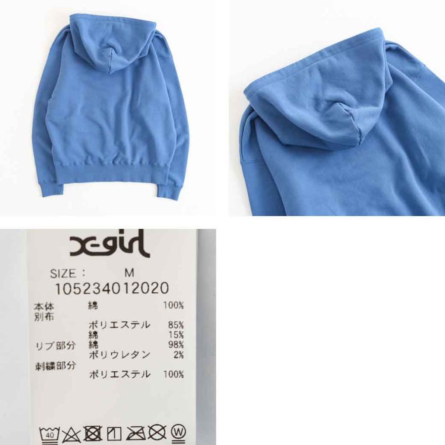X-girl エックスガール FACE PATCH SWEAT HOODIE スウェット X-girl エックスガール FACE PATCH SWEAT HOODIE スウェット