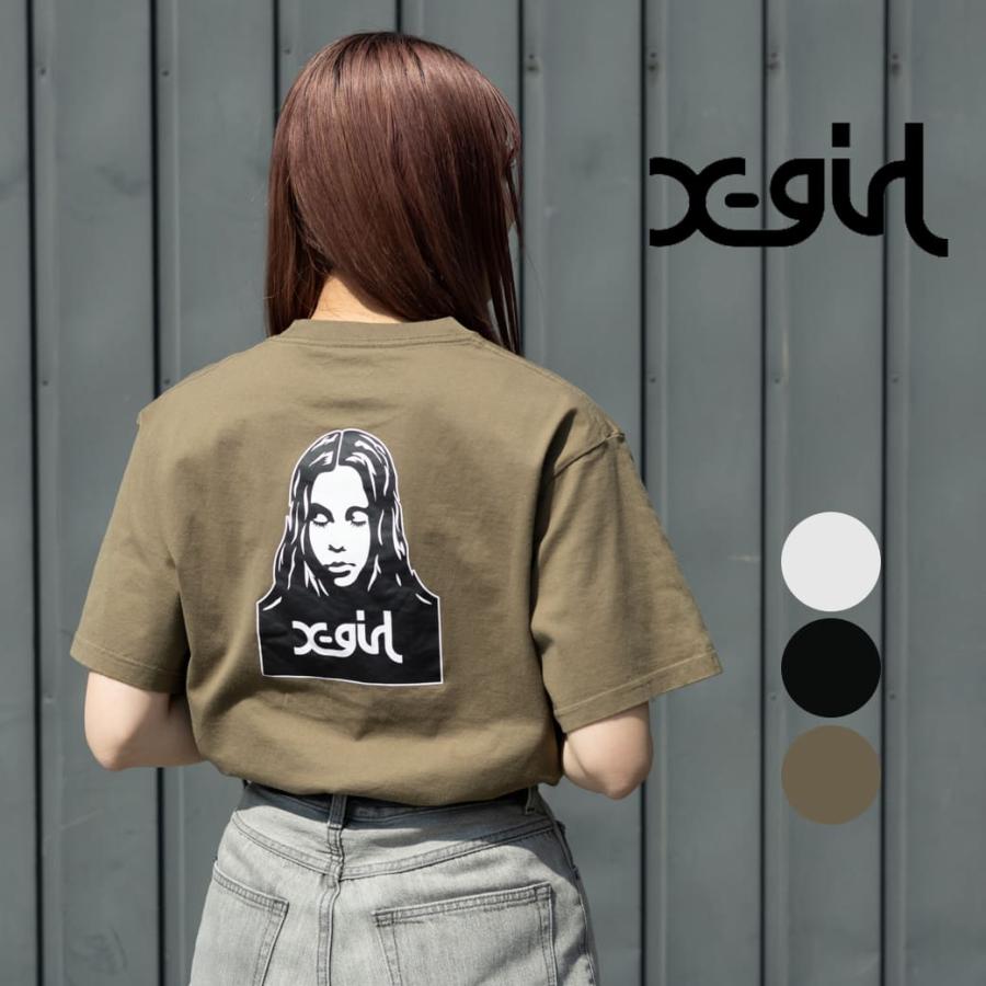 X-girl エックスガール フェイス ショートスリーブ Tシャツ FACE S/S 