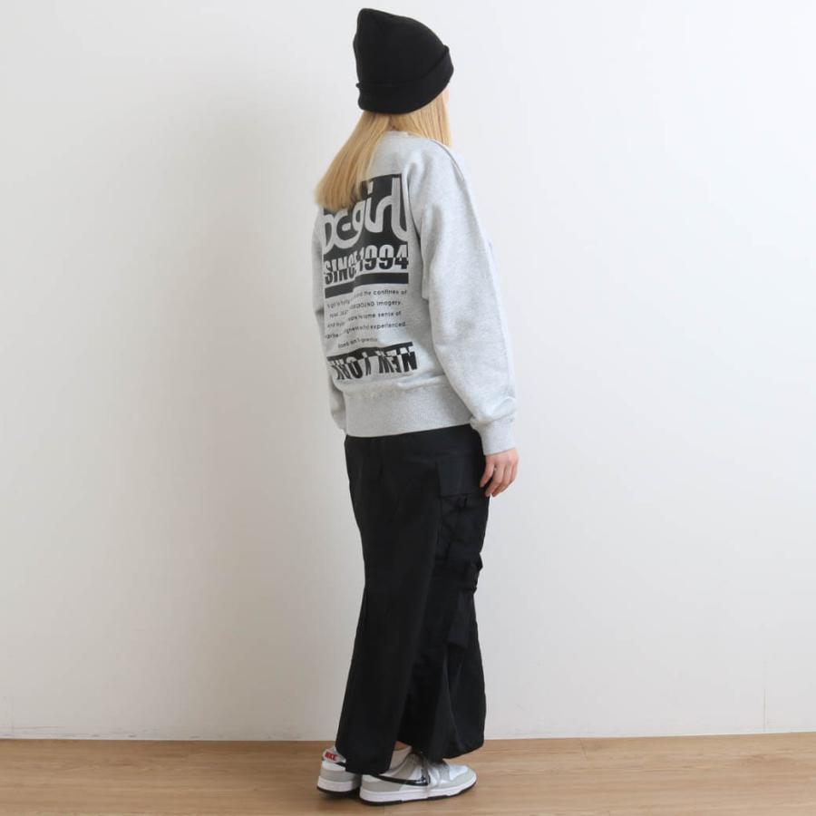 X-girl エックスガール BICOLOR BOX LOGO SWEAT TOP スウェット レディース トップス ロゴ プリント 長袖 裏毛 105241012003 ストリート｜bornfree-e-shop｜09