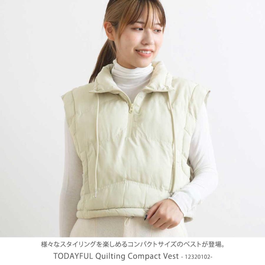 TODAYFUL トゥデイフル ベスト Quilting Compact Vest レディース 