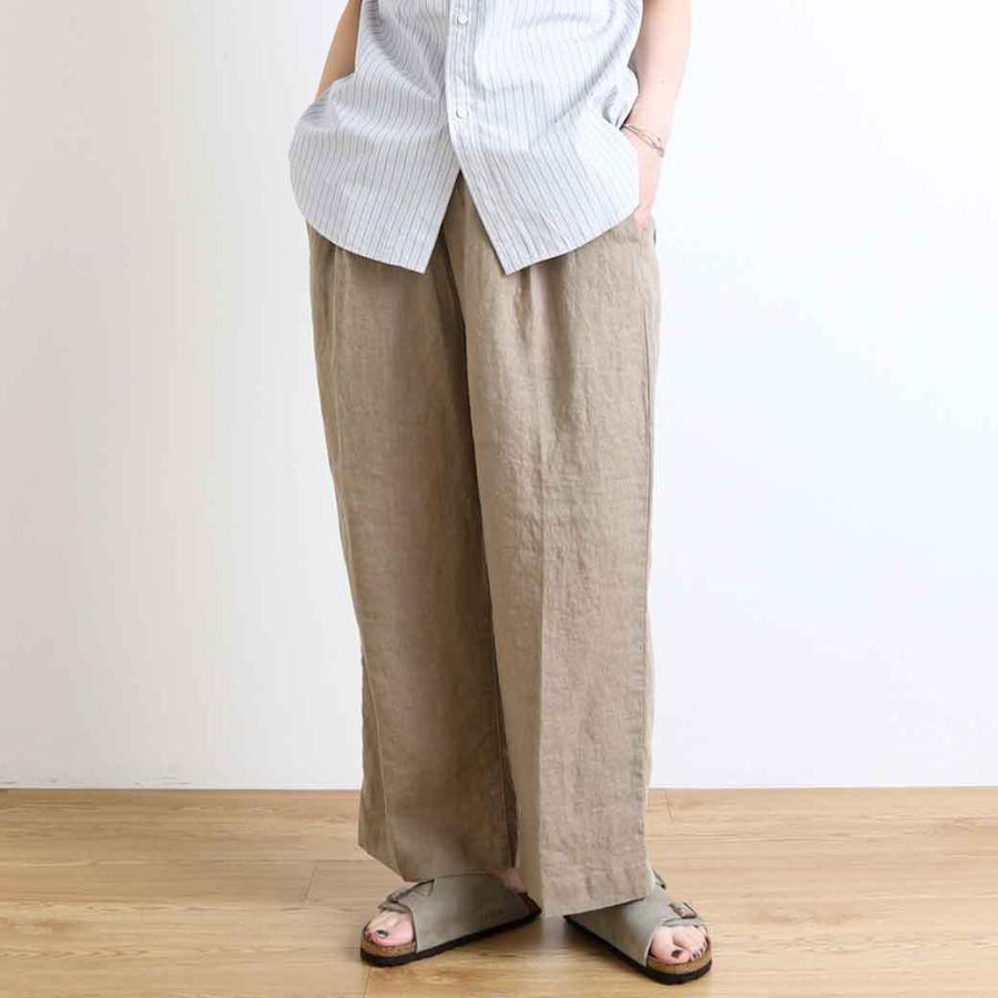 ドミンゴ  D.M.G  Linen canvas straight easy pants リネンキャンバスストレートイージーパンツ　パンツ 春夏　14-194l　レディース　2022年｜bornfree-e-shop